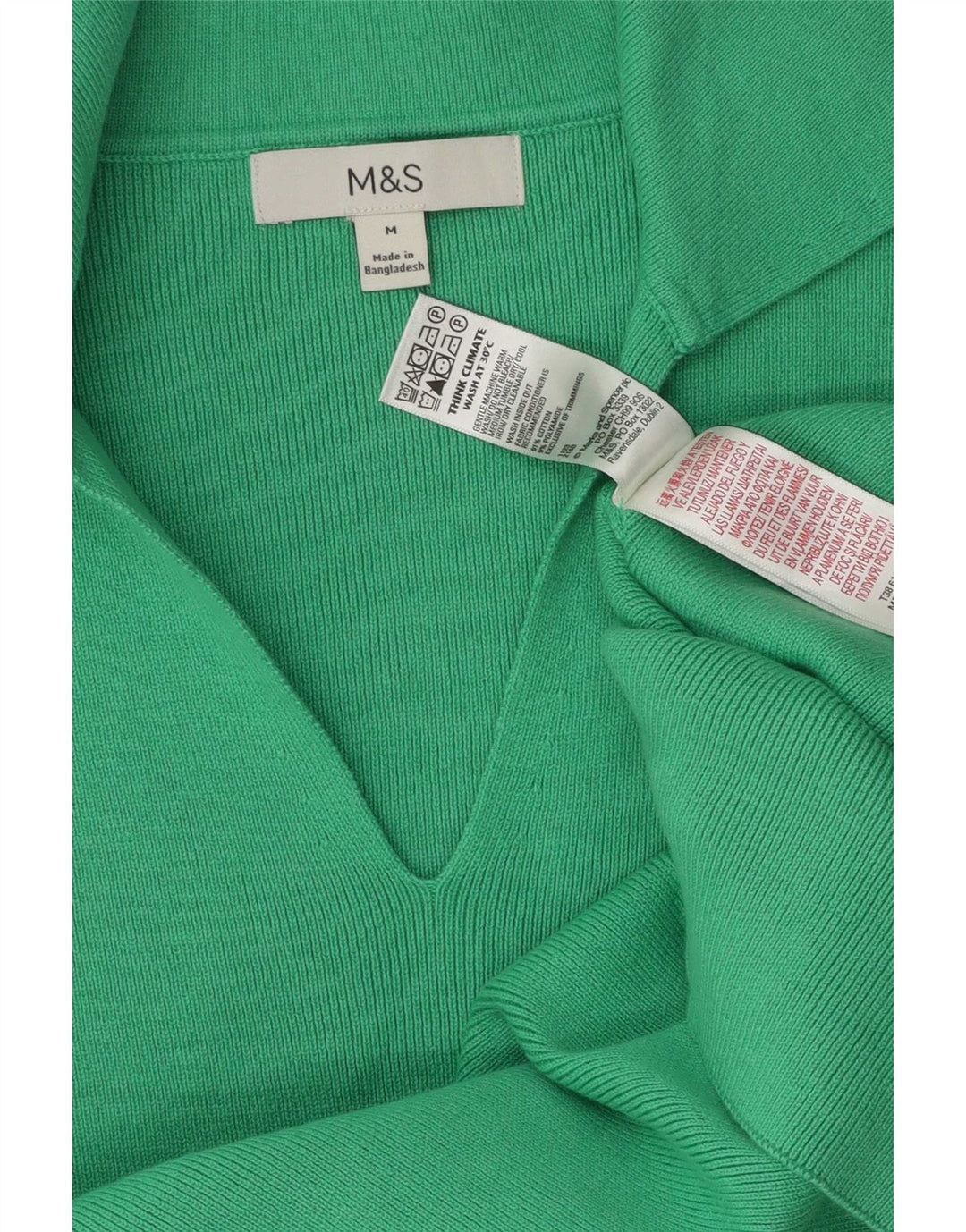 Marks & Spencer ženska polo majica UK 12 Srednje zeleni pamuk