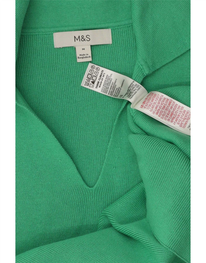 Marks & Spencer ženska polo majica UK 12 Srednje zeleni pamuk