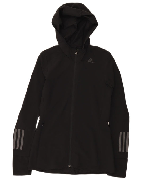 Adidas ženska gornja jakna s kapuljačom UK 0/2 2XS crni poliester