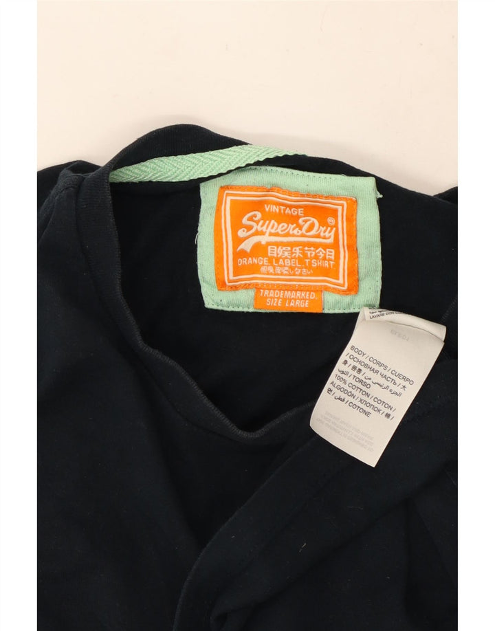 Superdry muška majica kratkih rukava, veliki tamnoplavi pamuk