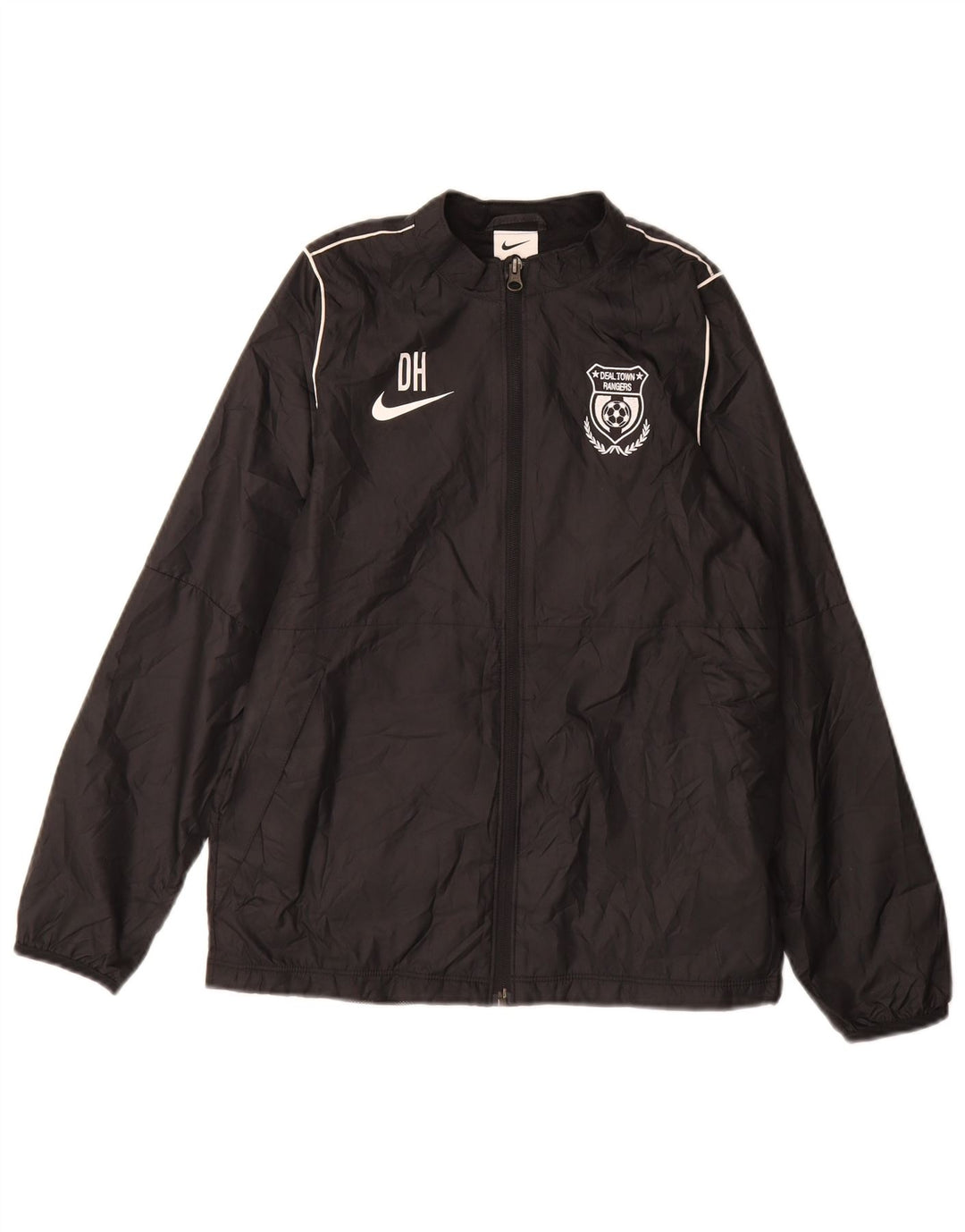 Nike Boys Graphic kišna jakna 12-13 godina velika crna poliester
