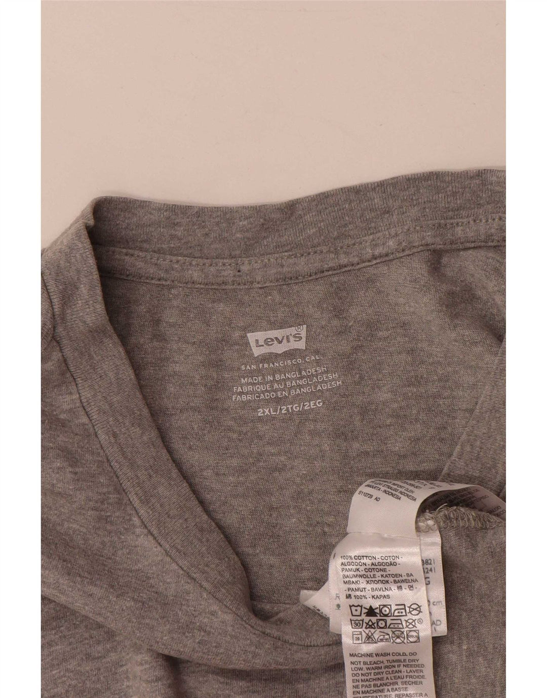 Levi's Muška Grafička Majica Veličina 2XL Siva Pamuk