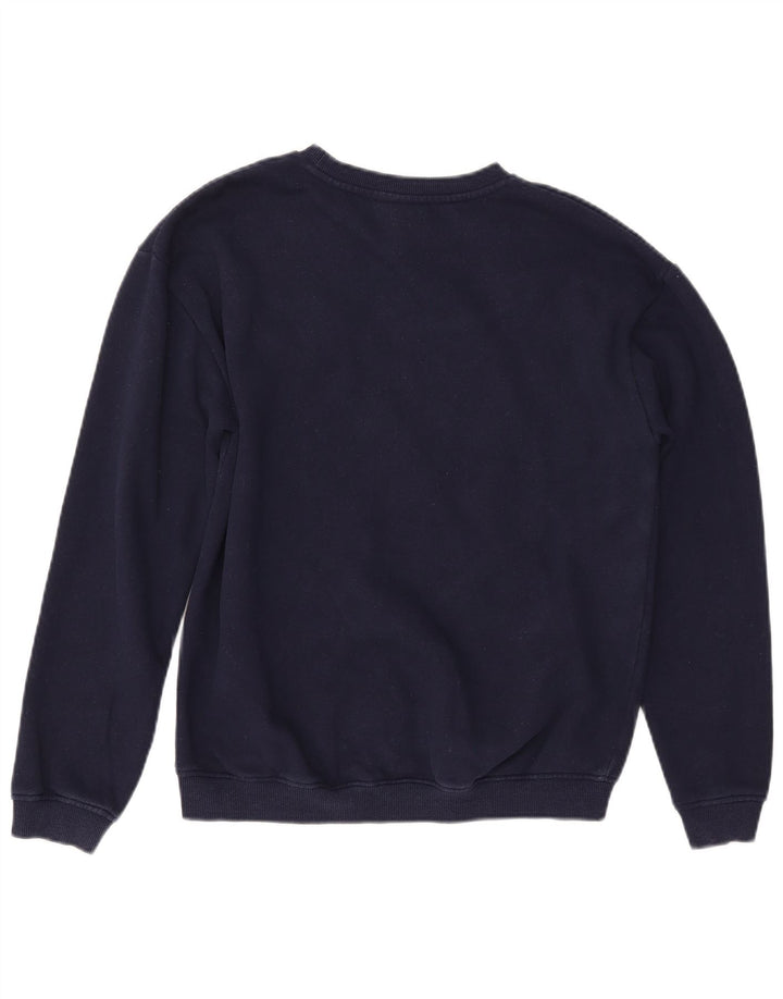 ELLESSE Ženski džemper s grafičkim motivima UK 12 srednje tamnoplavi pamuk