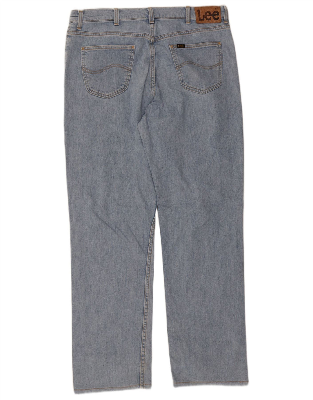 Lee Mens Brooklyn Straight Jeans W38 L31 Plavi pamuk
