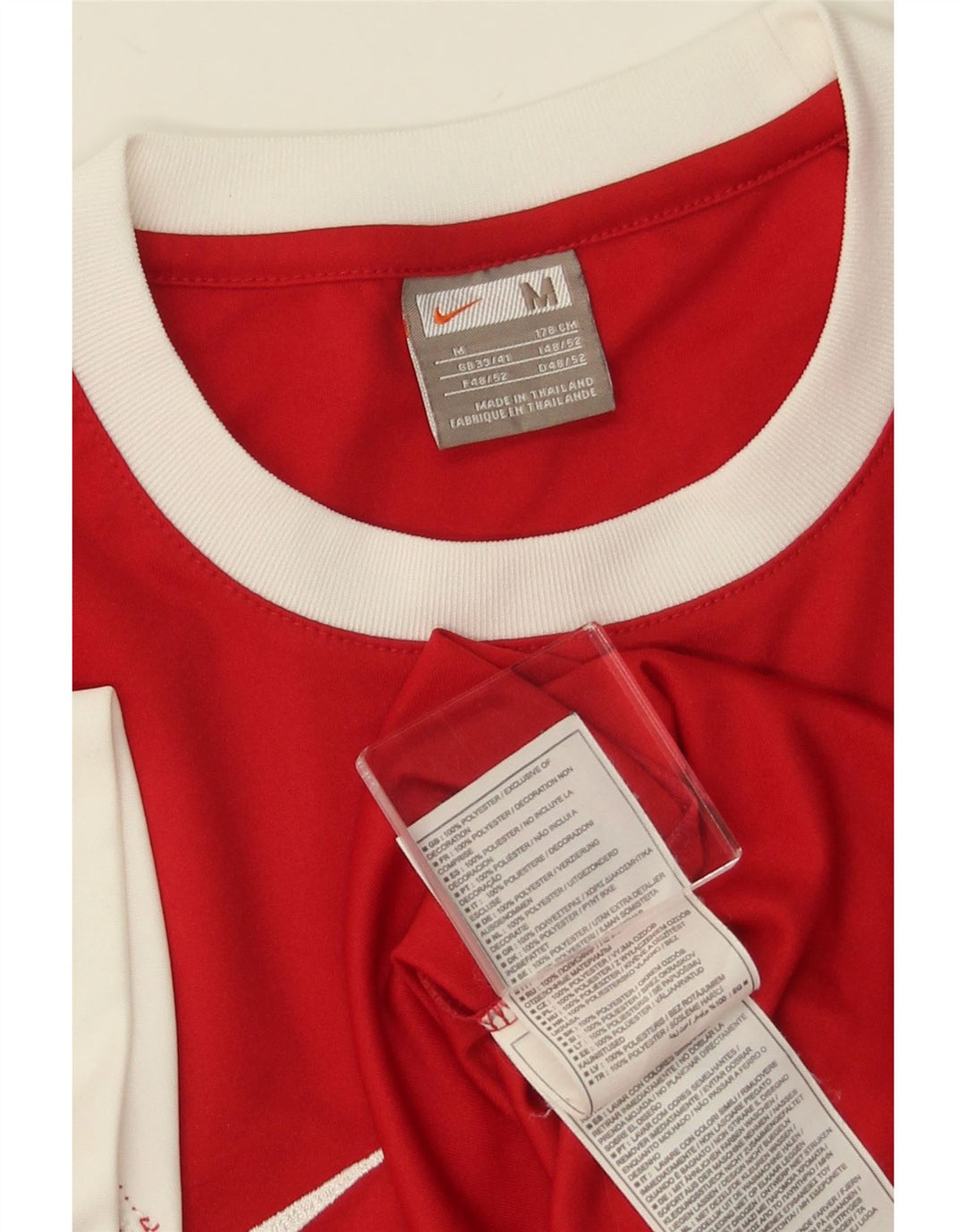 NIKE Muška majica kratkih rukava UK 39/41 Medium Red Colourblock Poliester