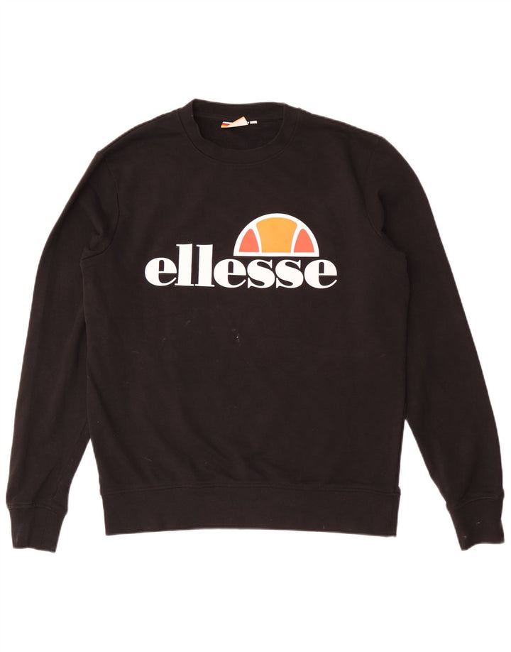 Ellesse muška majica s grafičkim motivima, mali crni pamuk