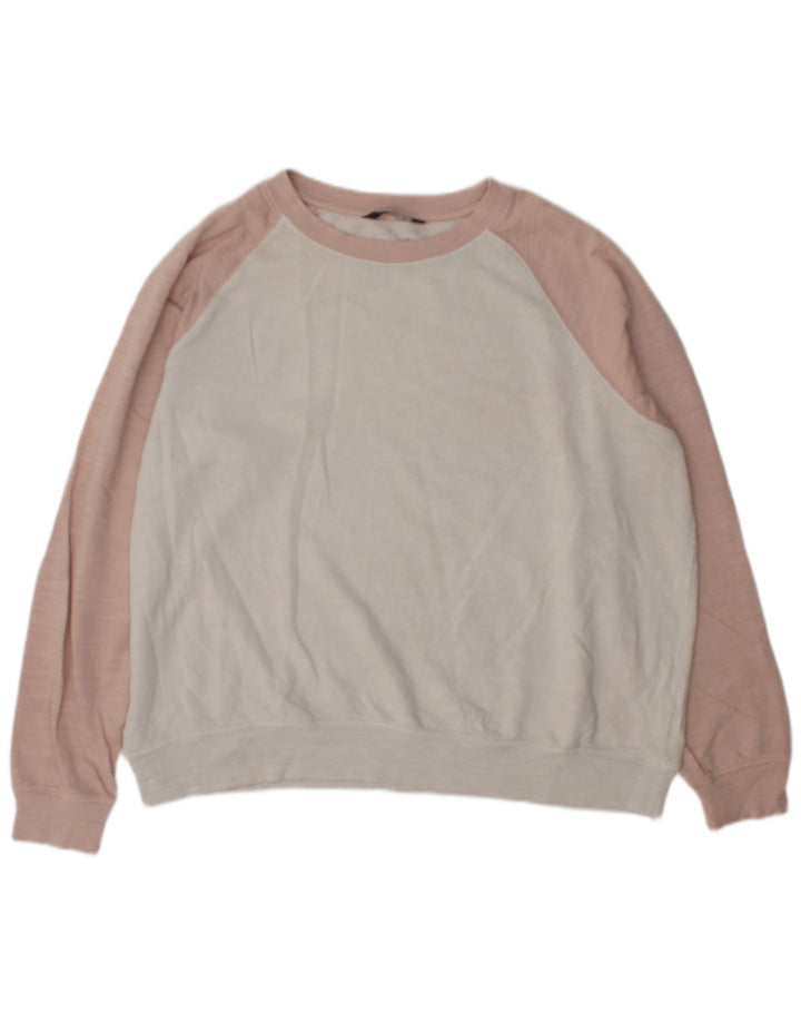 Marks & Spencer Ženska majica s kratkim rukavima UK 16 Large Off White Colourblock