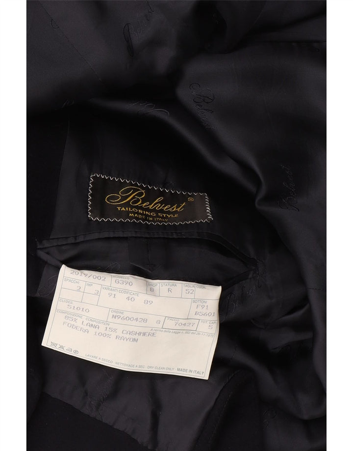 BELVEST Muški sako s dvostrukim kopčanjem IT 52 XL tamnoplava vuna