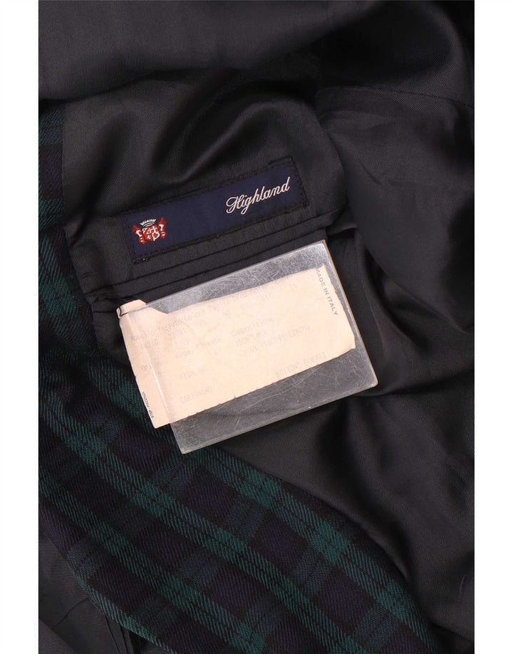 Highland muška jakna sa 2 gumba IT 50 veliki zeleni karirani vuneni