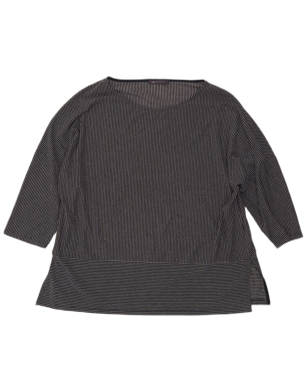 Ženska majica Marks & Spencer s 3/4 rukavima UK 18 XL tamnoplava na pruge