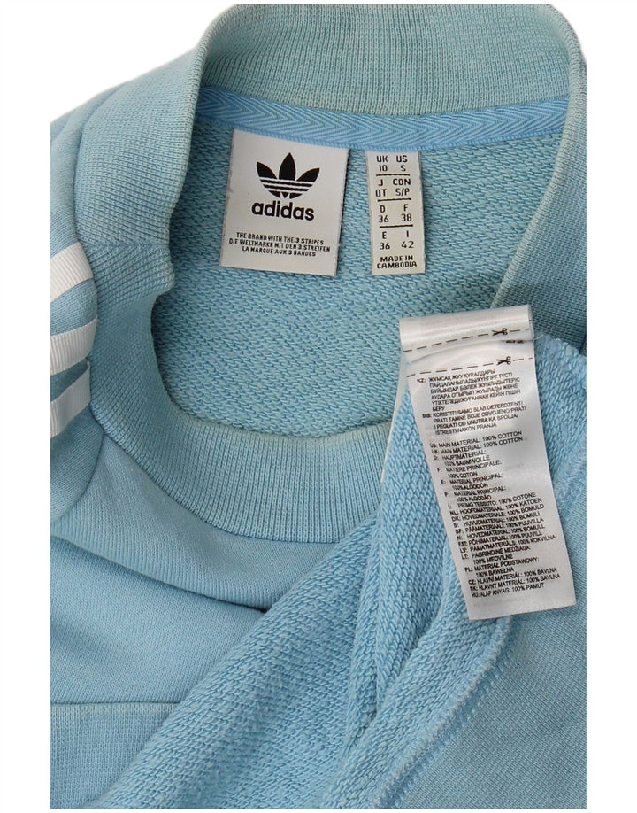 Adidas Ženska majica s kratkim rukavima UK 10 Small Blue Cotton