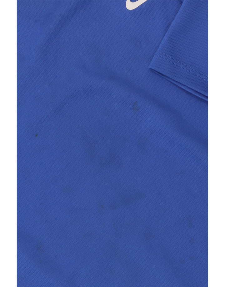 Nike Boys Dri Fit T-Shirt Top 10-11 Years Medium Blue Poliester