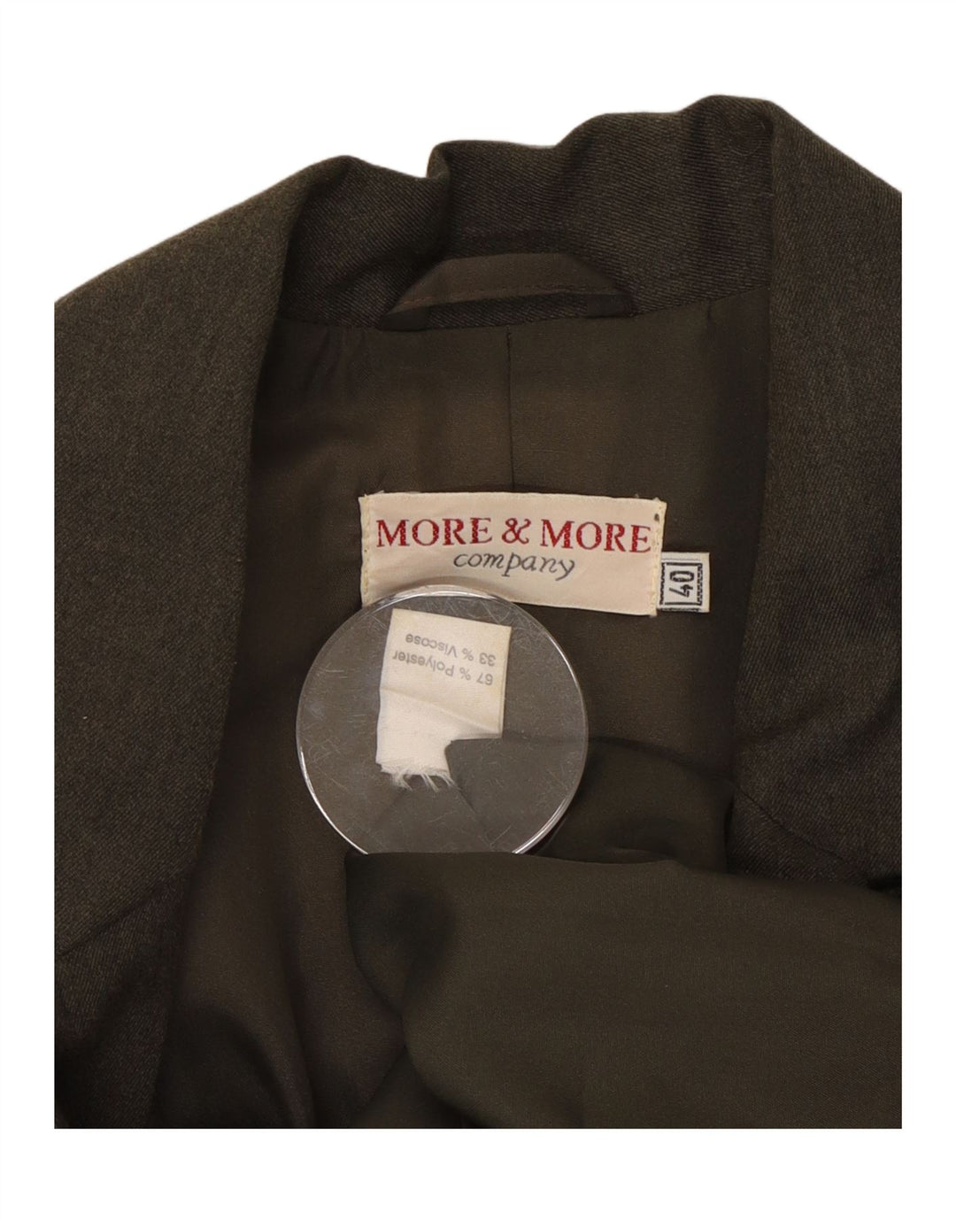 VIŠE I VIŠE Ženska jakna sa 4 gumba, EU 40, srednji kaki poliester