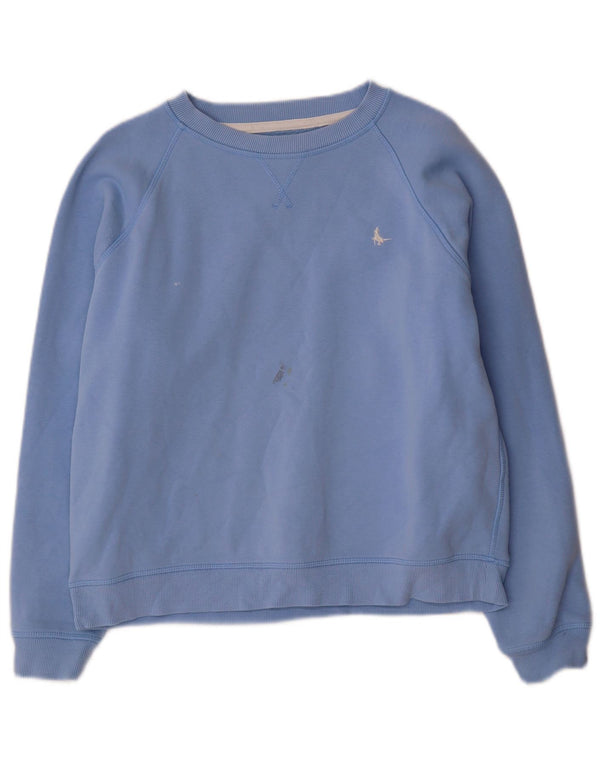 Jack Wills Ženska velika majica s kratkim rukavima UK 12 Medium Blue Cotton