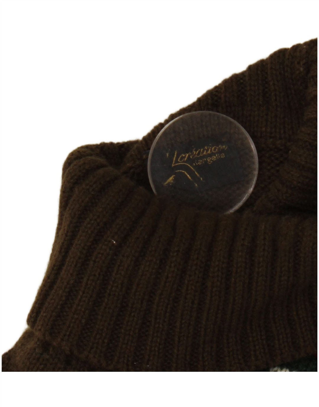 VINTAGE muški džemper s rol izrezom s malim kaki džemperom