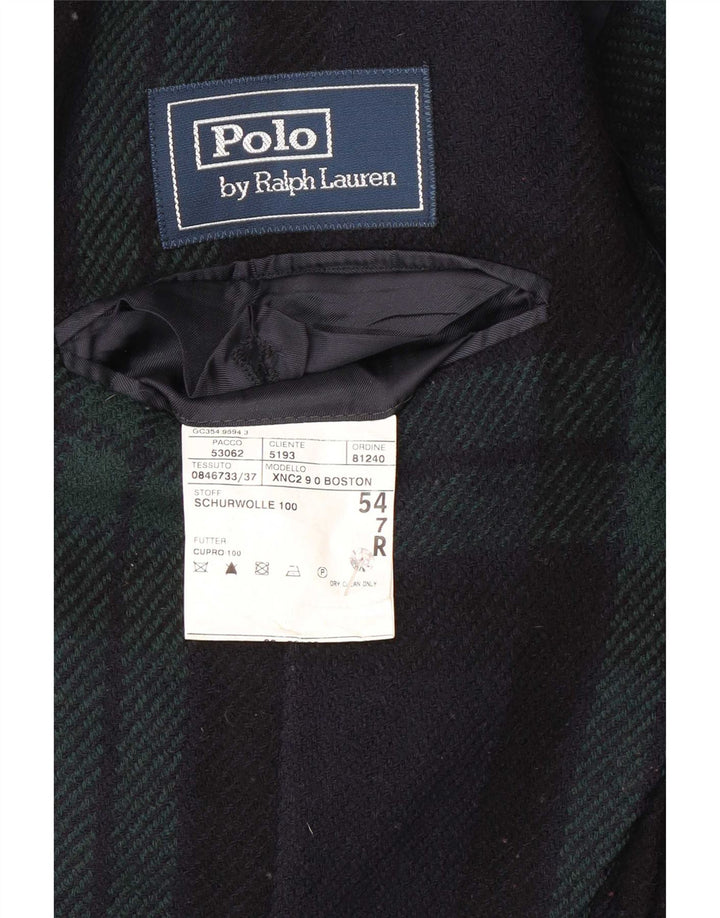 Polo Ralph Lauren muška jakna sa 3 gumba EU 54 2XL tamnoplavi karirani
