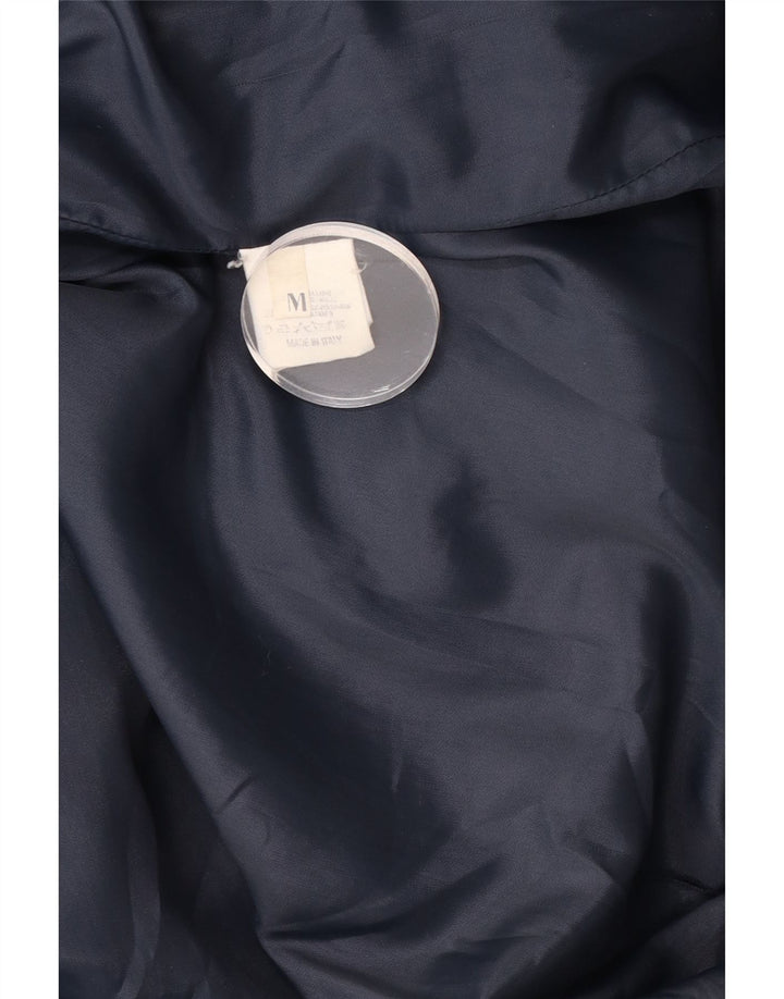 Vintage ženski oversized Duffle Coat UK 14 srednje tamnoplava vuna