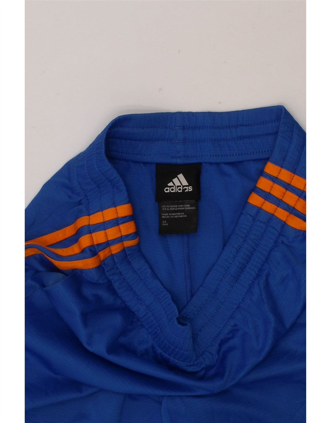 ADIDAS Boys Sport Shorts 7-8 Years Small Blue Polyester Vintage Adidas and Second-Hand Adidas from Messina Hembry 