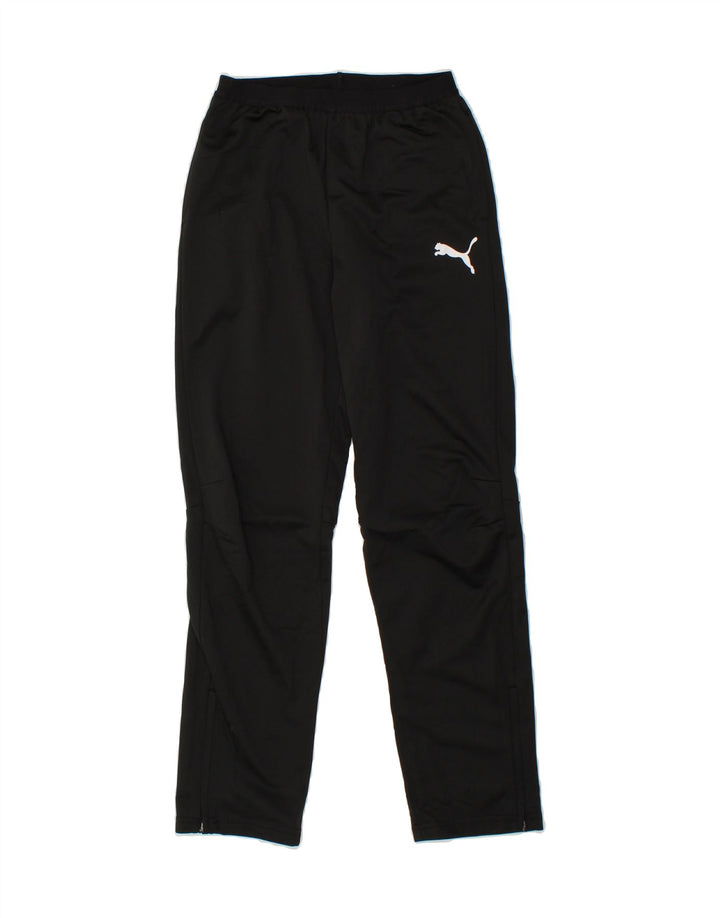 PUMA Boys Tracksuit Trousers 13-14 Years  Black Polyester Vintage Puma and Second-Hand Puma from Messina Hembry 