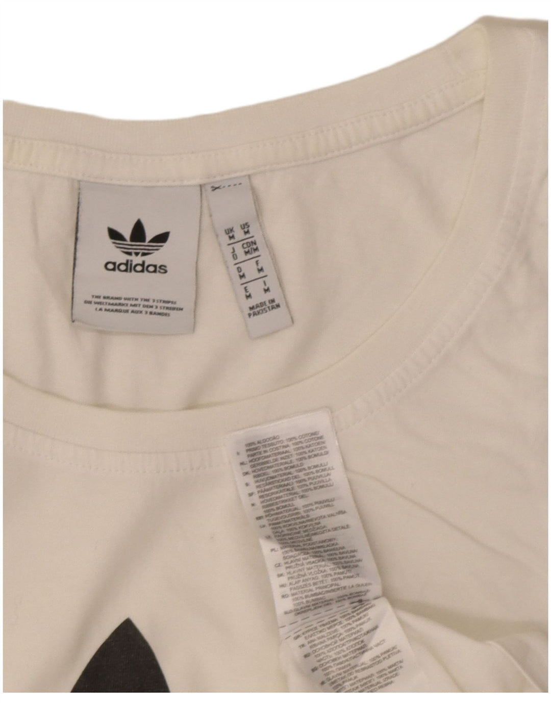 Adidas muški grafički prsluk Srednji bijeli pamuk