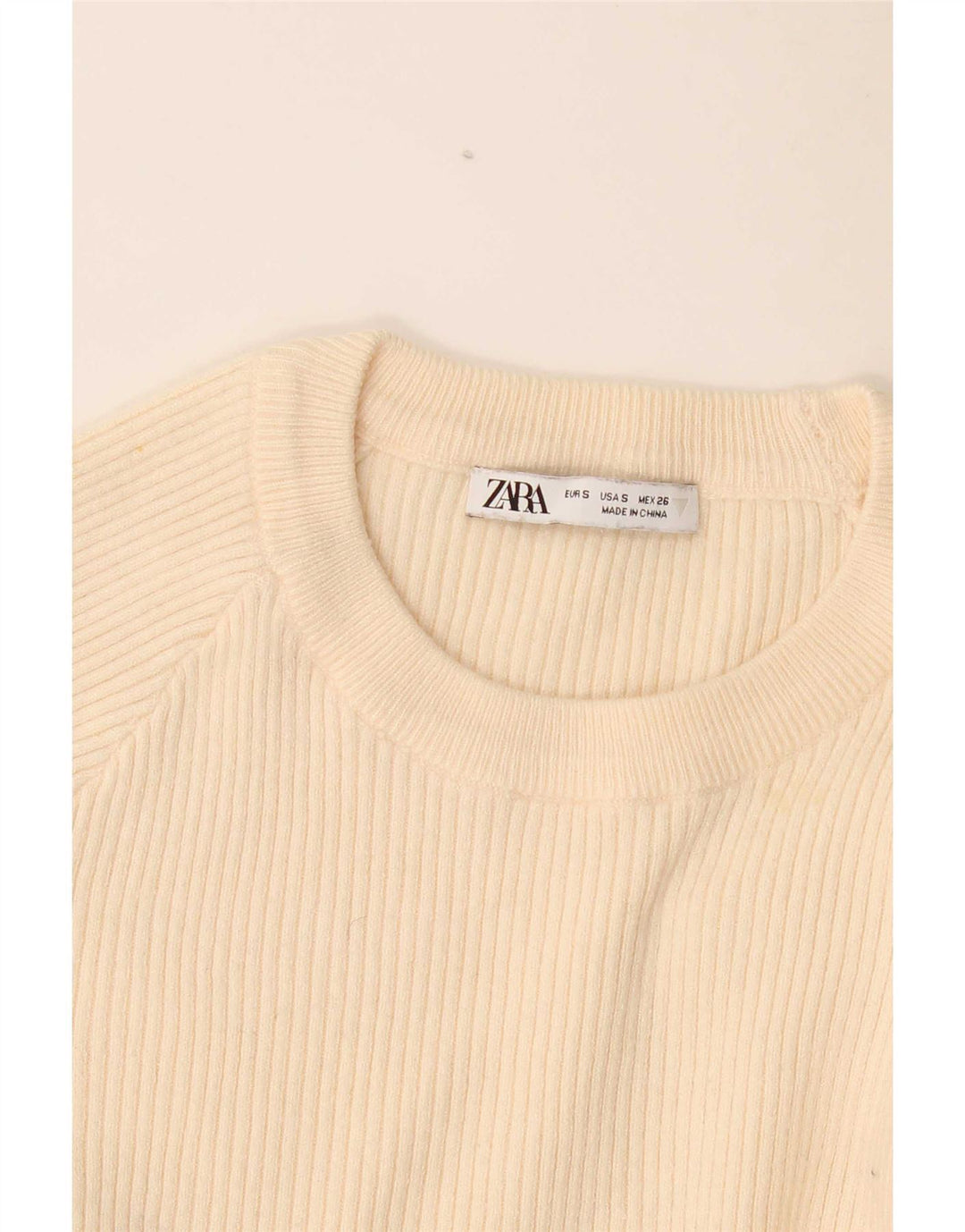 Zara ženski kratki rukav dugih rukava UK 8 Small Beige