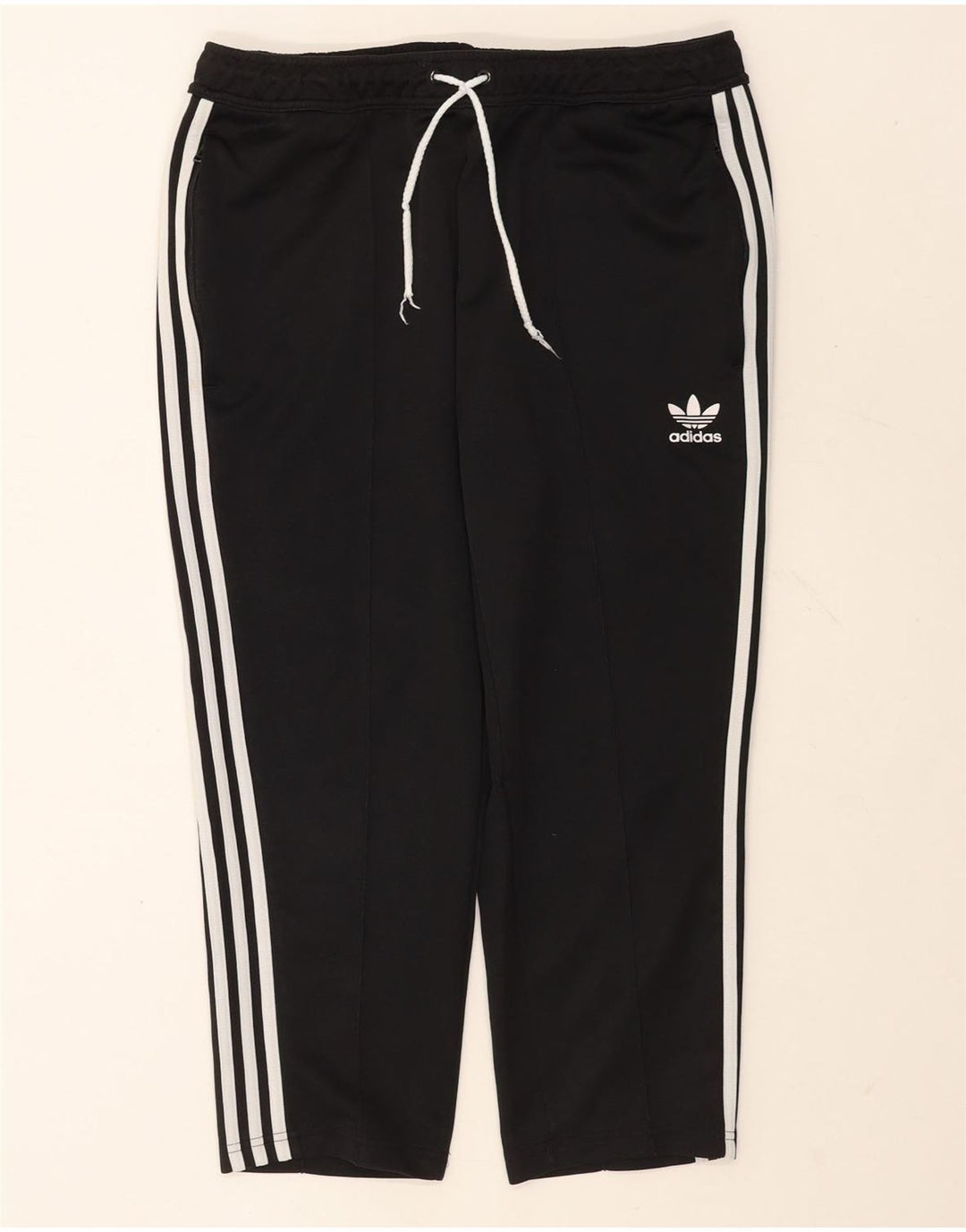 Adidas muške kapri trenirke velike crne poliesterske hlače