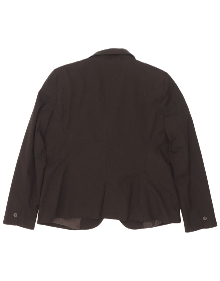 Zara ženski sako sa 1 gumbom EU 44 XL crni poliester
