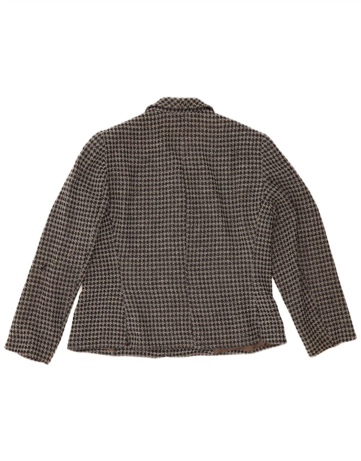 Emanuel Ungaro Ženska jakna sa 5 gumba IT 50 XL crna houndstooth