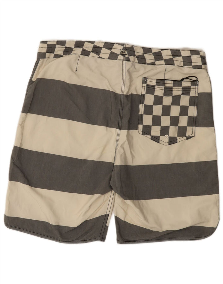 Quiksilver muške kratke hlače za kupanje od poliestera s bijelim prugama