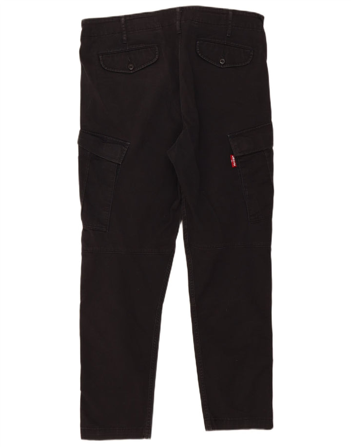 Levi's muške uske kargo hlače W34 L29 crni pamuk