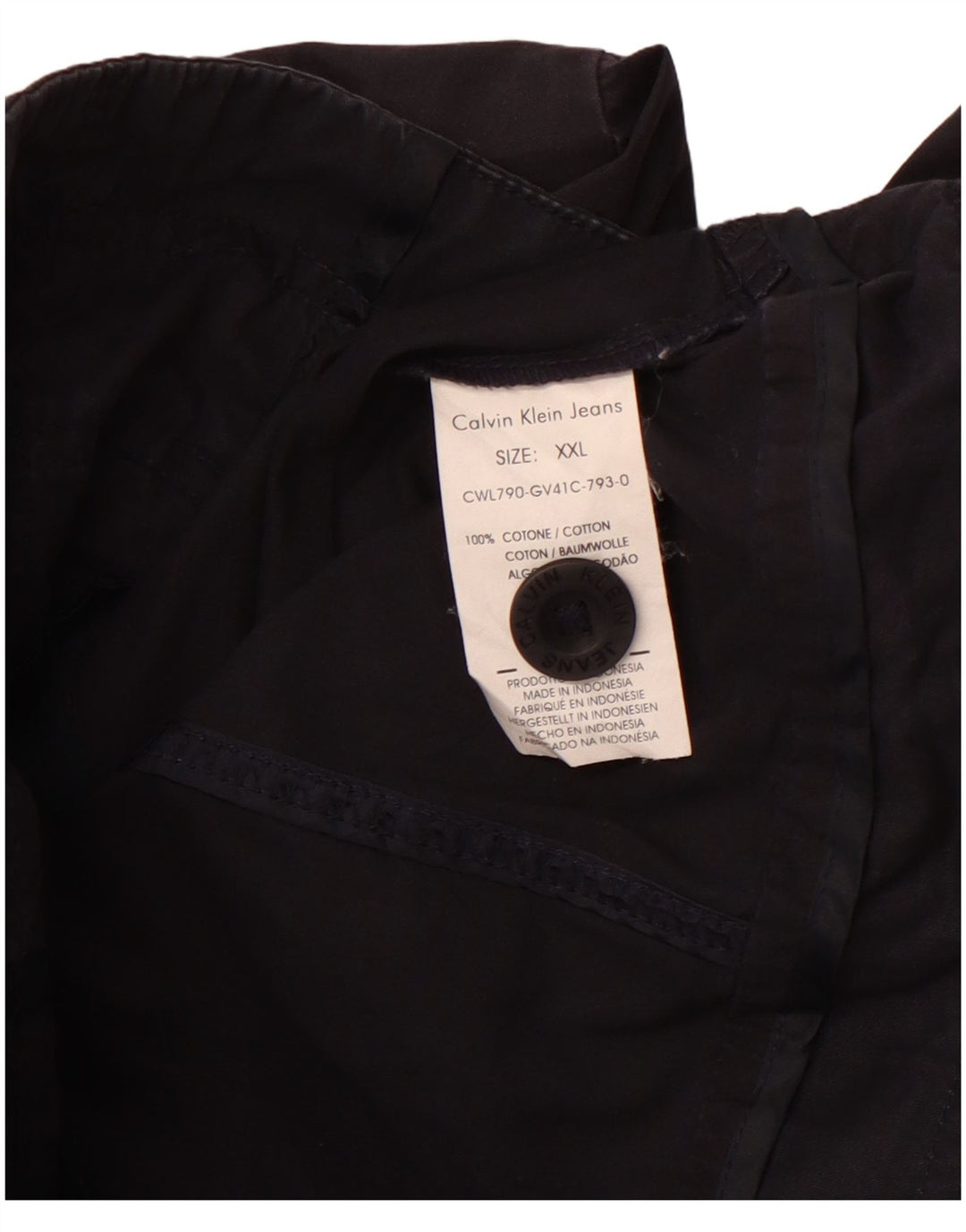 CALVIN KLEIN JEANS Ženska vojna jakna UK 20 2XL tamnoplavi pamuk