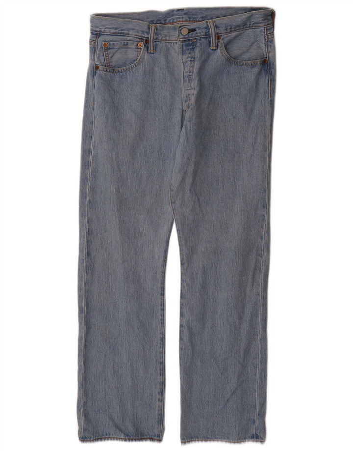 Levi's muške ravne traperice W34 L30 plavi pamuk