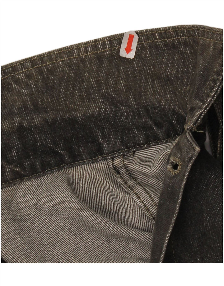 Benetton muška prevelika traper jakna IT 46 Mala siva pamuk