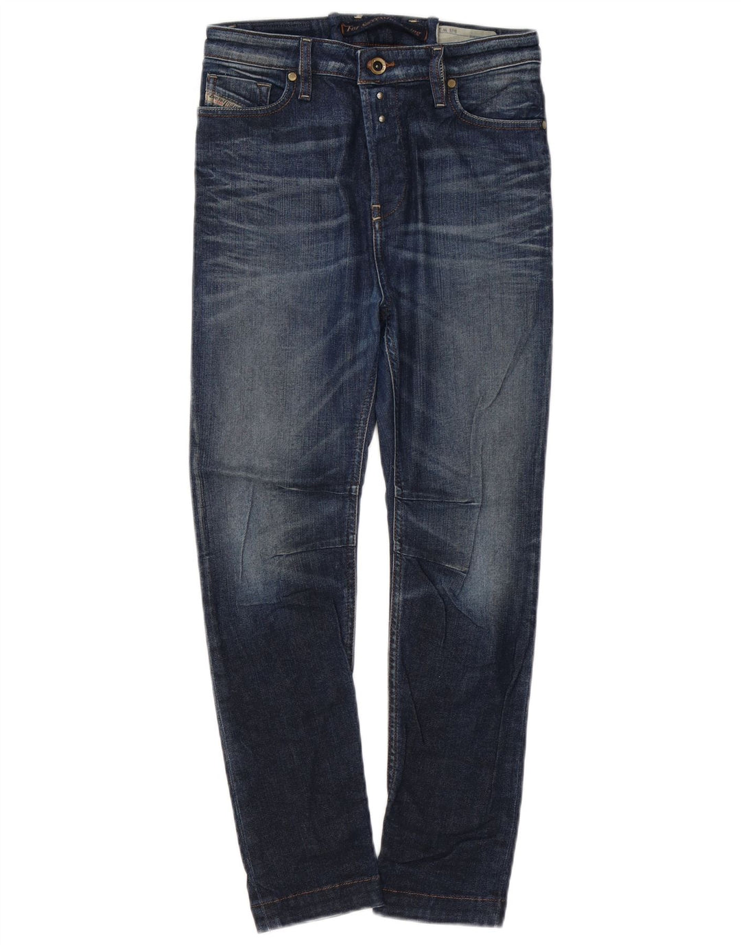 DIESEL Ženske ravne traperice Easee niskog struka opuštenog kroja W24 L25 Plave