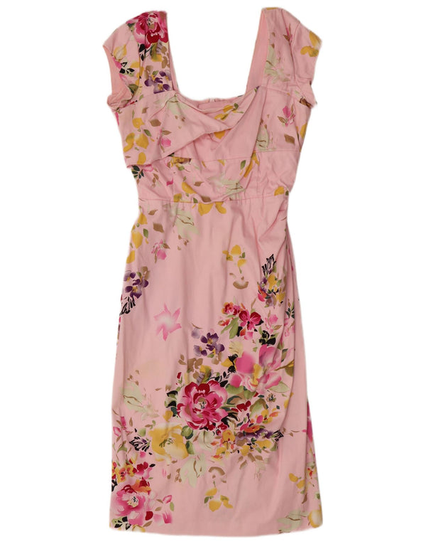 THE PRETTY DRESS COMPANY Ženska plašt haljina UK 14 Large Pink Floral