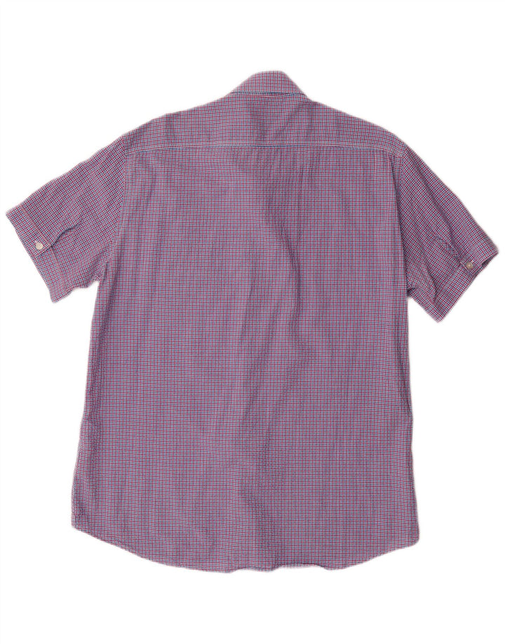 Carrera muška košulja kratkih rukava standardnog kroja XL, crveni karirani pamuk