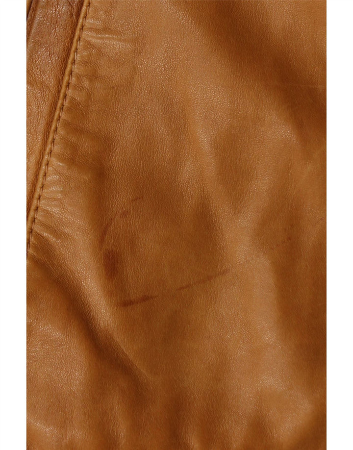 Vintage muška kožna jakna UK 40 velika smeđa koža