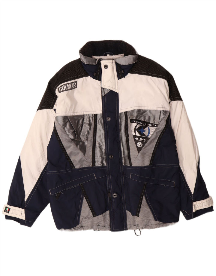 Colmar muška skijaška jakna s kapuljačom IT 50 Medium tamnoplavi poliamid u boji