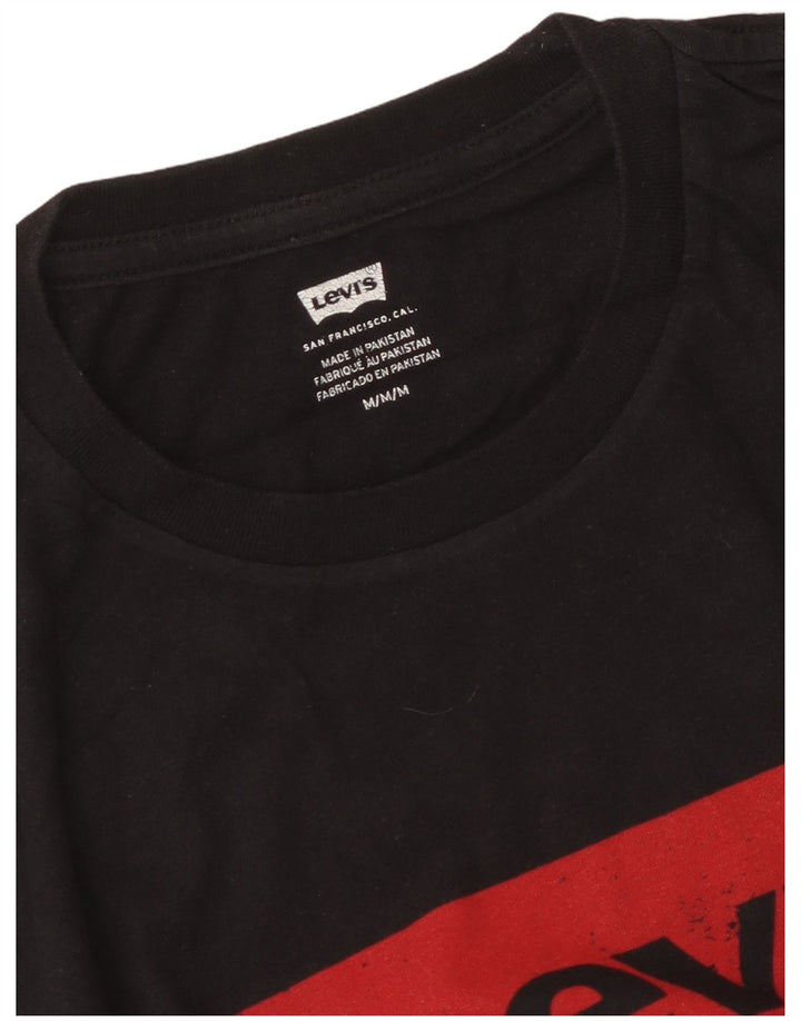 Levi's muška majica s grafičkim motivima srednje crna