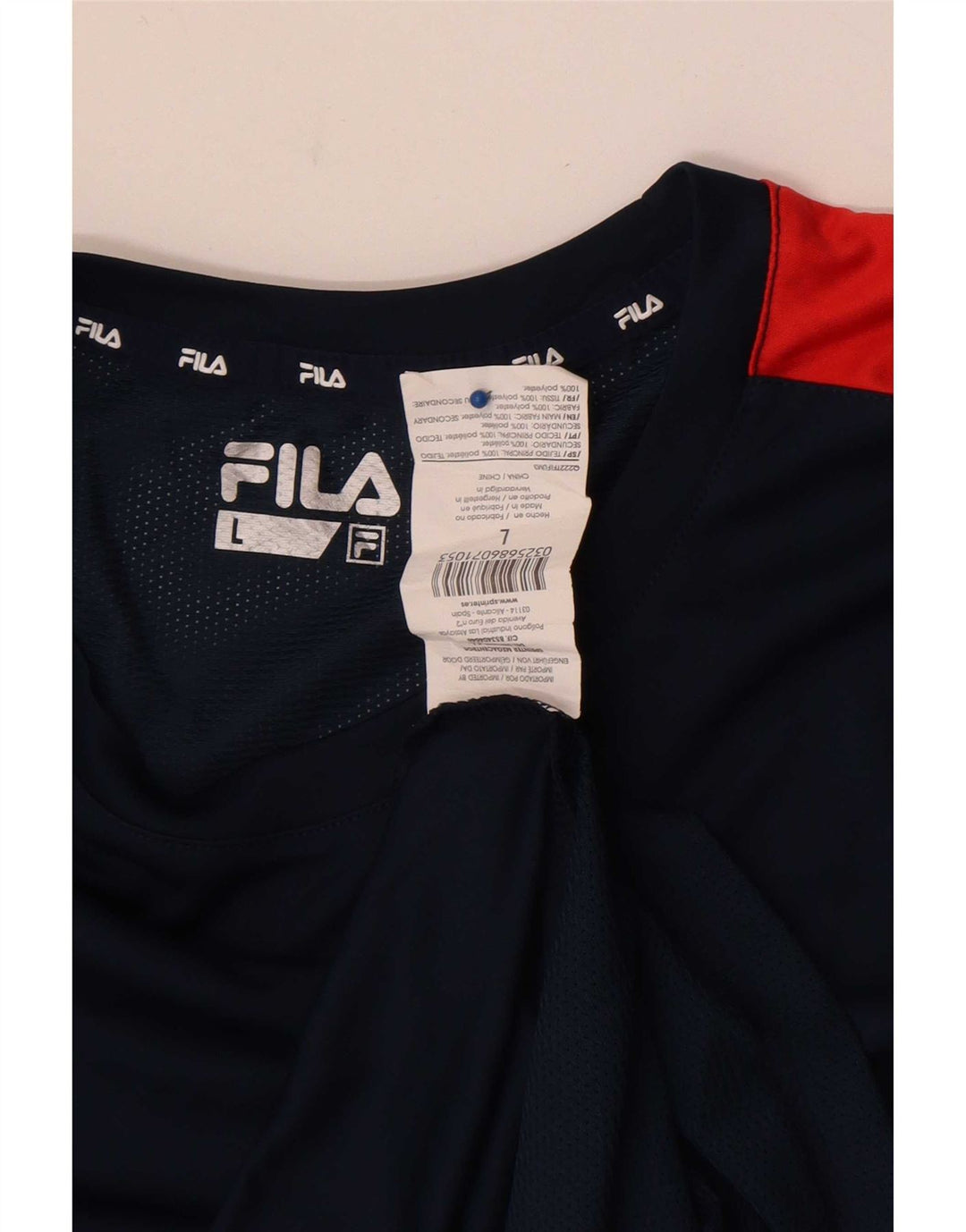 Fila muška majica kratkih rukava velika tamnoplava poliesterska boja
