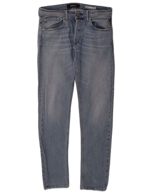 REPLAY muške traperice Willbi Regular Slim W32 L32 plavi pamuk