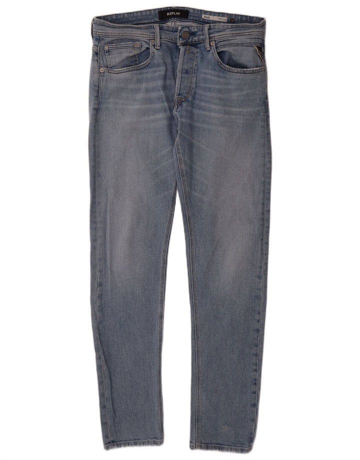 REPLAY muške traperice Willbi Regular Slim W32 L32 plavi pamuk