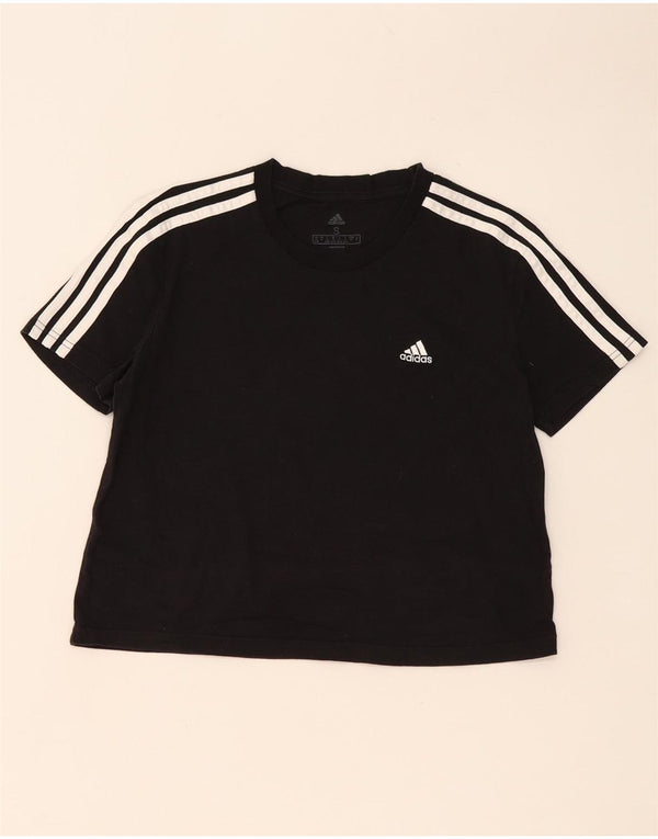 Adidas ženska majica kratkih rukava UK 8/10, mali crni pamuk