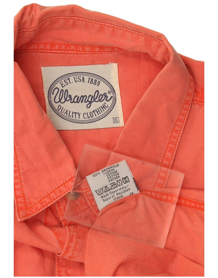 Wrangler muška majica kratkih rukava XL narančasti pamuk