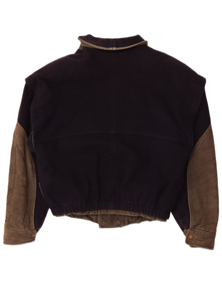 VITTORIO FORTI Ženska bomber jakna IT 46 Velika tamnoplava viskoza