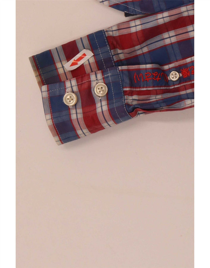 Superdry muška košulja, mali plavi karirani pamuk