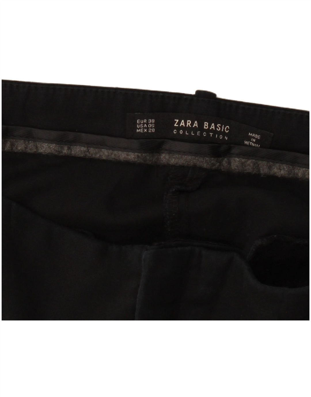 ZARA ženske uske chino hlače EU 38 male W28 L27 crne