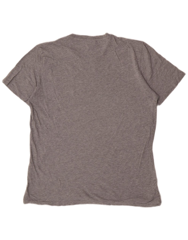 Champion Mens Slim Fit T-Shirt Top 2XL Grey Cotton