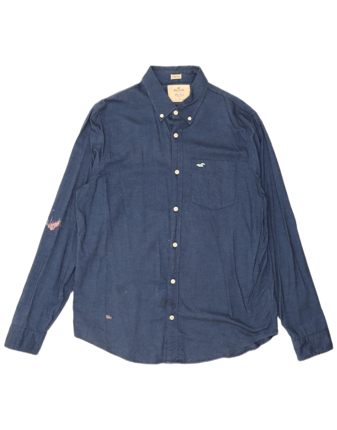 Hollister muška košulja XL plavi pamuk