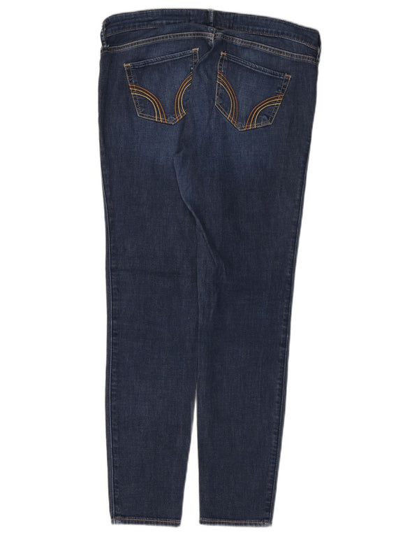 HOLLISTER Ženske traperice s tajicama US 9 srednje W29 L27 plavi pamuk